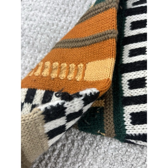 Vintage Arielle Sweater Coogi Style Geometric Knit Earth Tone 3D Knit Womens Med - Picture 10 of 15